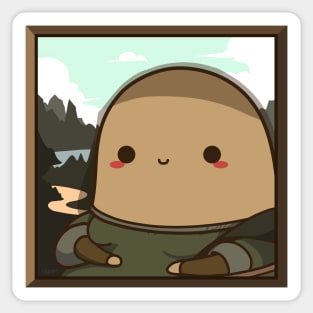 Cute Monalisa Potato Sticker